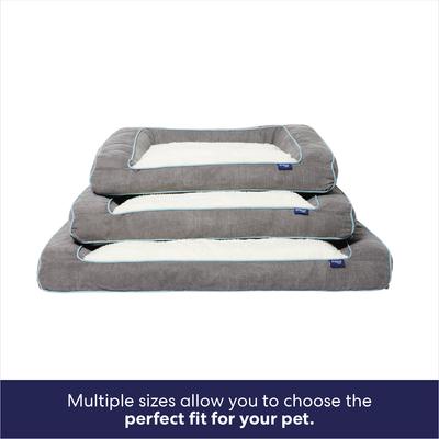 Show full view: Frisco Orthopedic Sofa Cat & Dog Bed with Removable Cover, Gray, X-Large slide 7 of 10