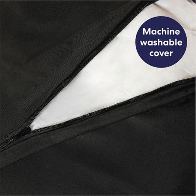 Show full view: Frisco Faux Suede Pillow Cat & Dog Bed with Removable Cover, Brown, X-Large slide 5 of 9