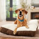 Frisco Faux Suede Pillow Dog Bed with Removable Cover, Brown, X-Large