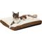 Show in main carousel: Frisco Faux Suede Pillow Cat & Dog Bed with Removable Cover, Brown, Medium slide 3 of 10
