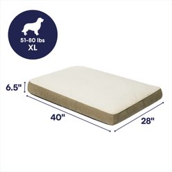 Frisco Faux Suede Pillow Cat & Dog Bed with Removable Cover, Khaki Green, X-Large slide 2 of 8