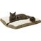 Show in main carousel: Frisco Faux Suede Pillow Cat & Dog Bed with Removable Cover, Khaki Green, Medium slide 3 of 10