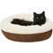 Show in main carousel: Frisco Faux Suede Donut Cuddler Cat & Dog Bed, Brown, X-Small slide 4 of 11