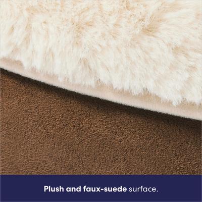 Show full view: Frisco Faux Suede Donut Cuddler Cat & Dog Bed, Brown, X-Small slide 5 of 11