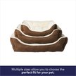 Show in main carousel: Frisco Faux Suede Bolster Cat & Dog Bed, Brown, Medium slide 7 of 10