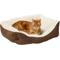 Show in main carousel: Frisco Faux Suede Bolster Cat & Dog Bed, Brown, Medium slide 3 of 10