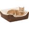 Show in main carousel: Frisco Faux Suede Bolster Cat & Dog Bed, Brown, Small slide 4 of 11