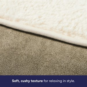 Frisco Faux Suede Bolster Dog Bed, Khaki Green, Medium