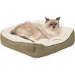 Show in main carousel: Frisco Faux Suede Bolster Cat & Dog Bed, Khaki Green, Small slide 3 of 10