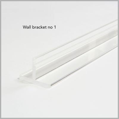 Show full view: Hiddin Clear Wall Mounted Tall Zig Zag Dog Gate, Clear, Silver, 4-Panel slide 5 of 9