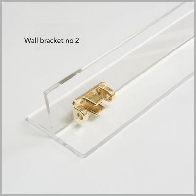 Show full view: Hiddin Clear Wall Mounted Tall Zig Zag Dog Gate, Clear, Silver, 4-Panel slide 6 of 9