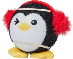 Frisco Holiday Festive Fetch Squeaky Tennis Ball Dog Toy, Penguin, Medium, 1 count