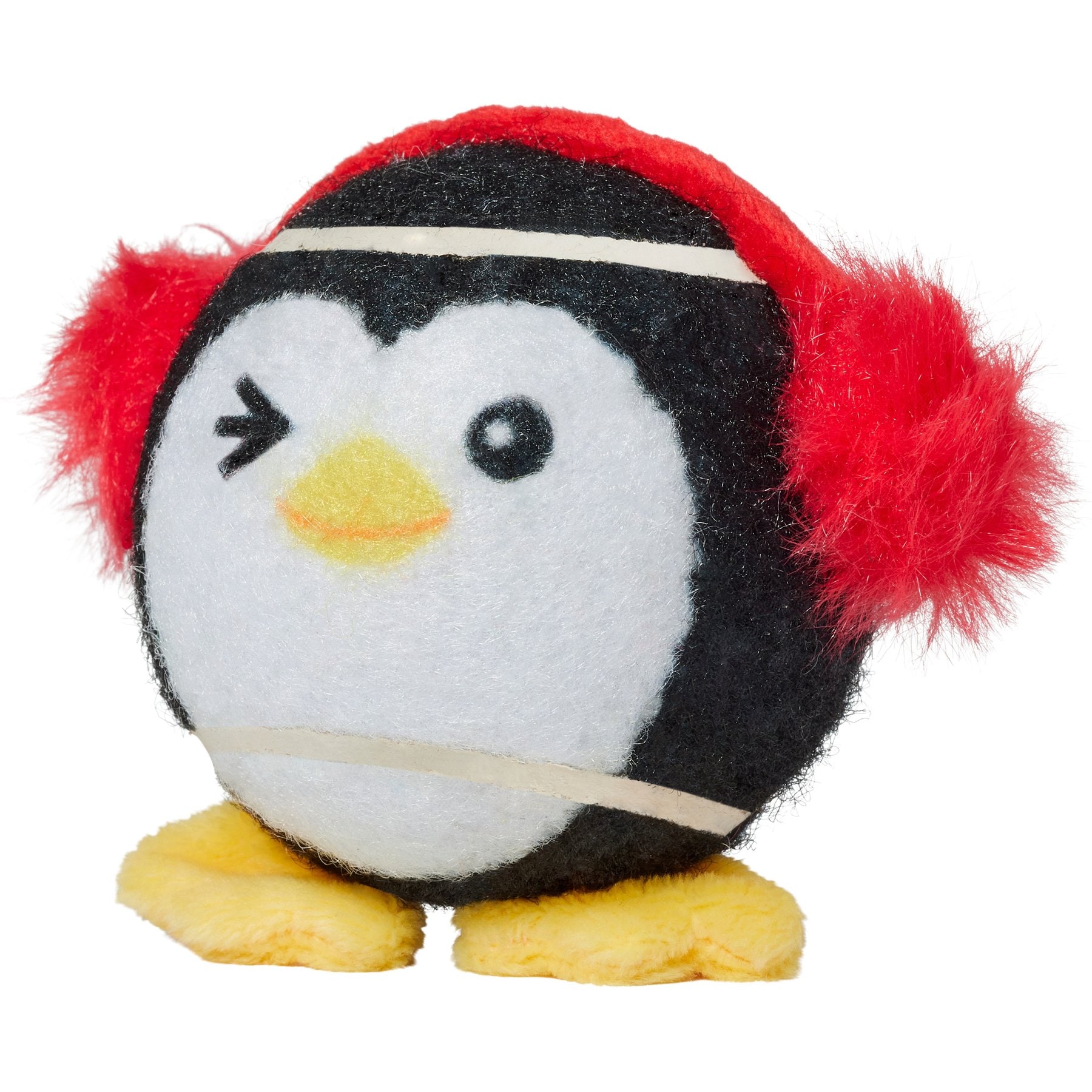 Frisco Holiday Festive Fetch Squeaky Tennis Ball Dog Toy, Penguin, Medium, 1 count
