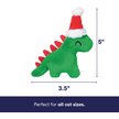 Show in main carousel: Frisco Holiday Dinosaur Sound Electronic Plush Cat Toy with Catnip & Silvervine slide 2 of 8