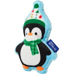 Frisco Holiday Penguin Plush Squeaky Dog Toy, Small