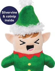 Frisco Holiday Elf Plush Kicker Cat Toy with Catnip & Silvervine slide 2 of 6