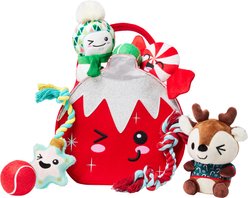 Frisco Holiday Brr Basket Variety Pack Dog Toy, Medium, 7 count