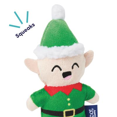 Show full view: Frisco Holiday Elf Plush Squeaky Dog Toy, X-Small/Small slide 4 of 10