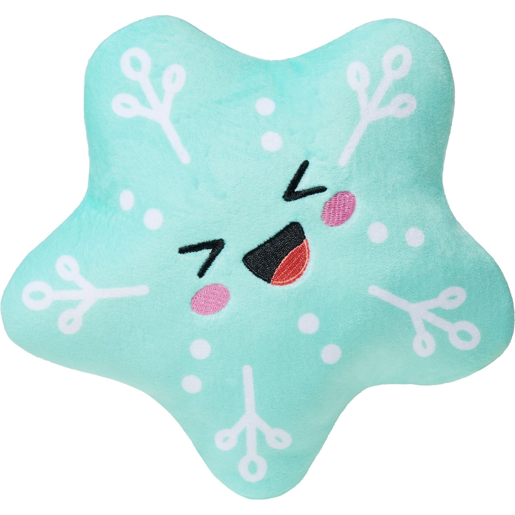 Frisco Holiday Snowflake Plush Squeaky Dog Toy, Medium/Large