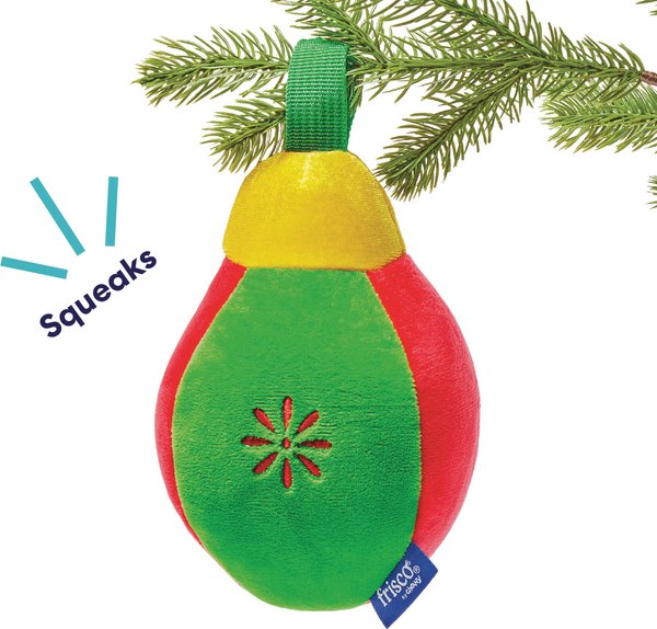 Show full view: Frisco Holiday Ornament Plush Squeaky Dog Toy, Medium/Large slide 3 of 9