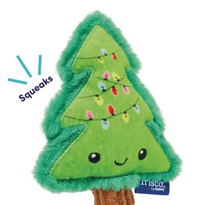 Show full view: Frisco Holiday Christmas Tree Plush Squeaky Dog Toy, X-Small/Small slide 3 of 9