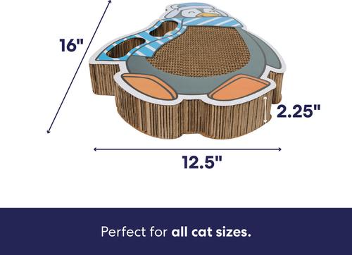Show full view: Frisco Holiday Penguin Interactive Maze & Scratch Cardboard Cat Toy with Catnip slide 3 of 9