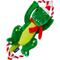 Show in main carousel: Frisco Holiday Plush with Rope Squeaky Dog Toy, Dinosaur, Medium/Large slide 1 of 10