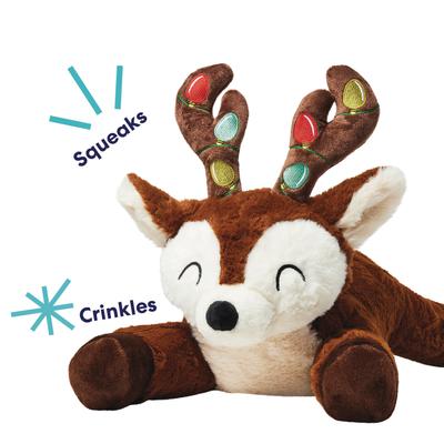 Show full view: Frisco Holiday Reindeer Plush Squeaky Dog Toy, Large/X-Large slide 3 of 9