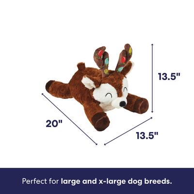 Show full view: Frisco Holiday Reindeer Plush Squeaky Dog Toy, Large/X-Large slide 2 of 9