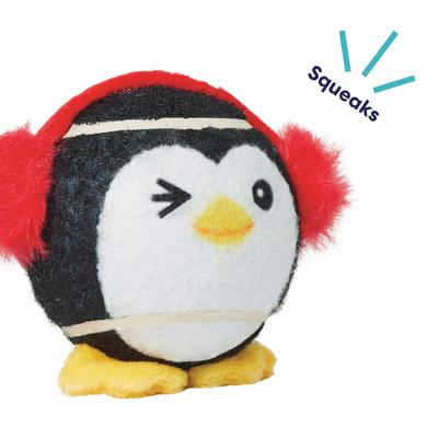 Show full view: Frisco Holiday Festive Fetch Squeaky Tennis Ball Dog Toy, Penguin, Medium, 1 count slide 3 of 7