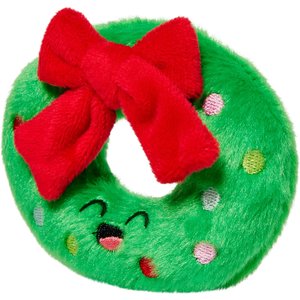 Frisco Holiday Wreath Plush Cat Toy with Catnip & Silvervine
