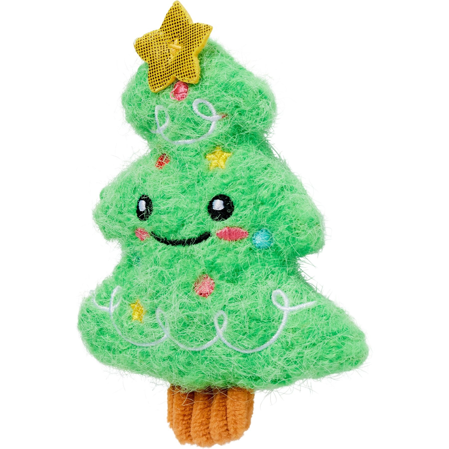 Frisco Holiday Christmas Tree Plush Cat Toy with Silvervine & Catnip