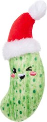 Frisco Holiday Christmas Pickle Plush Cat Toy with Catnip & Silvervine