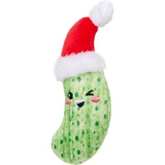 Frisco Holiday Christmas Pickle Plush Cat Toy with Catnip & Silvervine