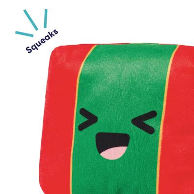 Show full view: Frisco Holiday Present Plush Squeaky Dog Toy, Medium/Large slide 4 of 10