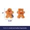 Show in main carousel: Frisco Holiday Gingerbread Man & Bear Plush Squeaky Dog Toy, Small/Medium, 2 count slide 3 of 10