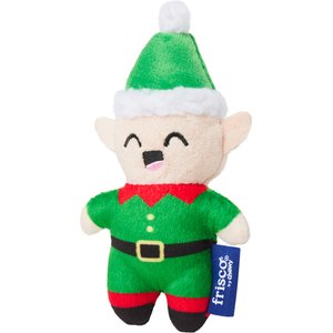 Frisco Holiday Elf Plush Squeaky Dog Toy, X-Small/Small