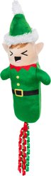 Frisco Holiday Elf Plush Kicker Cat Toy with Catnip & Silvervine