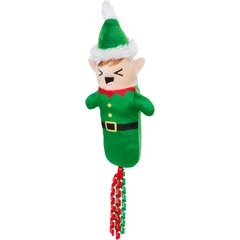 Frisco Holiday Elf Plush Kicker Cat Toy with Catnip & Silvervine