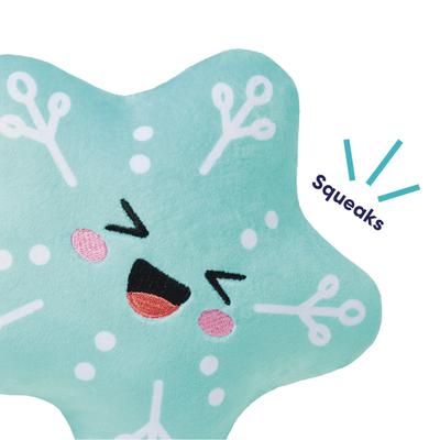 Show full view: Frisco Holiday Snowflake Plush Squeaky Dog Toy, Medium/Large slide 4 of 10