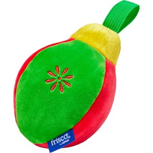 Frisco Holiday Ornament Plush Squeaky Dog Toy, Medium/Large