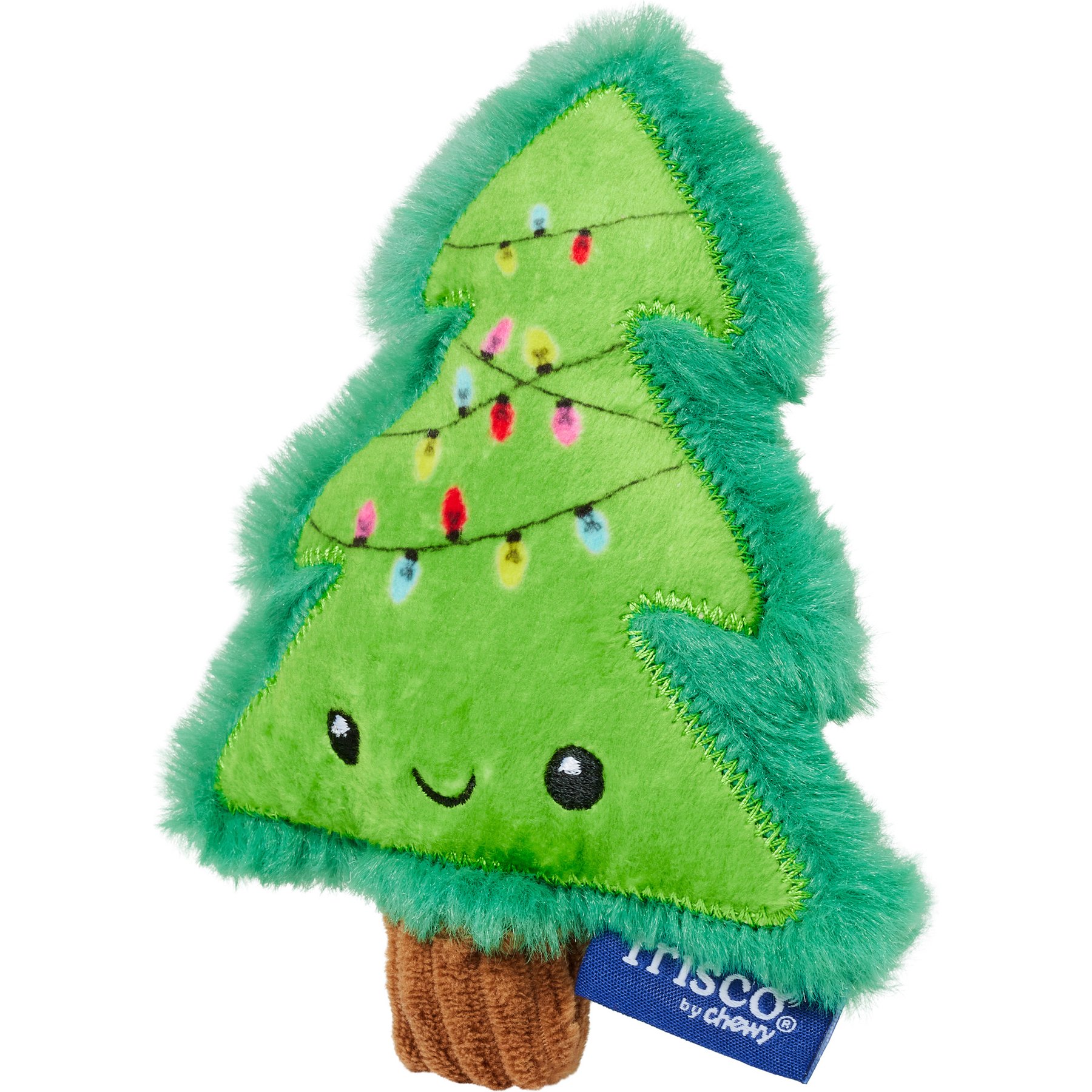 Frisco Holiday Christmas Tree Plush Squeaky Dog Toy, X-Small/Small