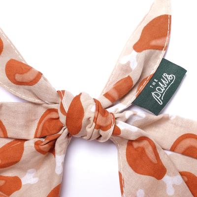 Show full view: The Paws Drumstick Dog Bandana, Brown, Small slide 5 of 6