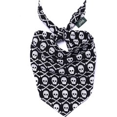 The Paws Wicked Dog & Cat Bandana, Black, Small