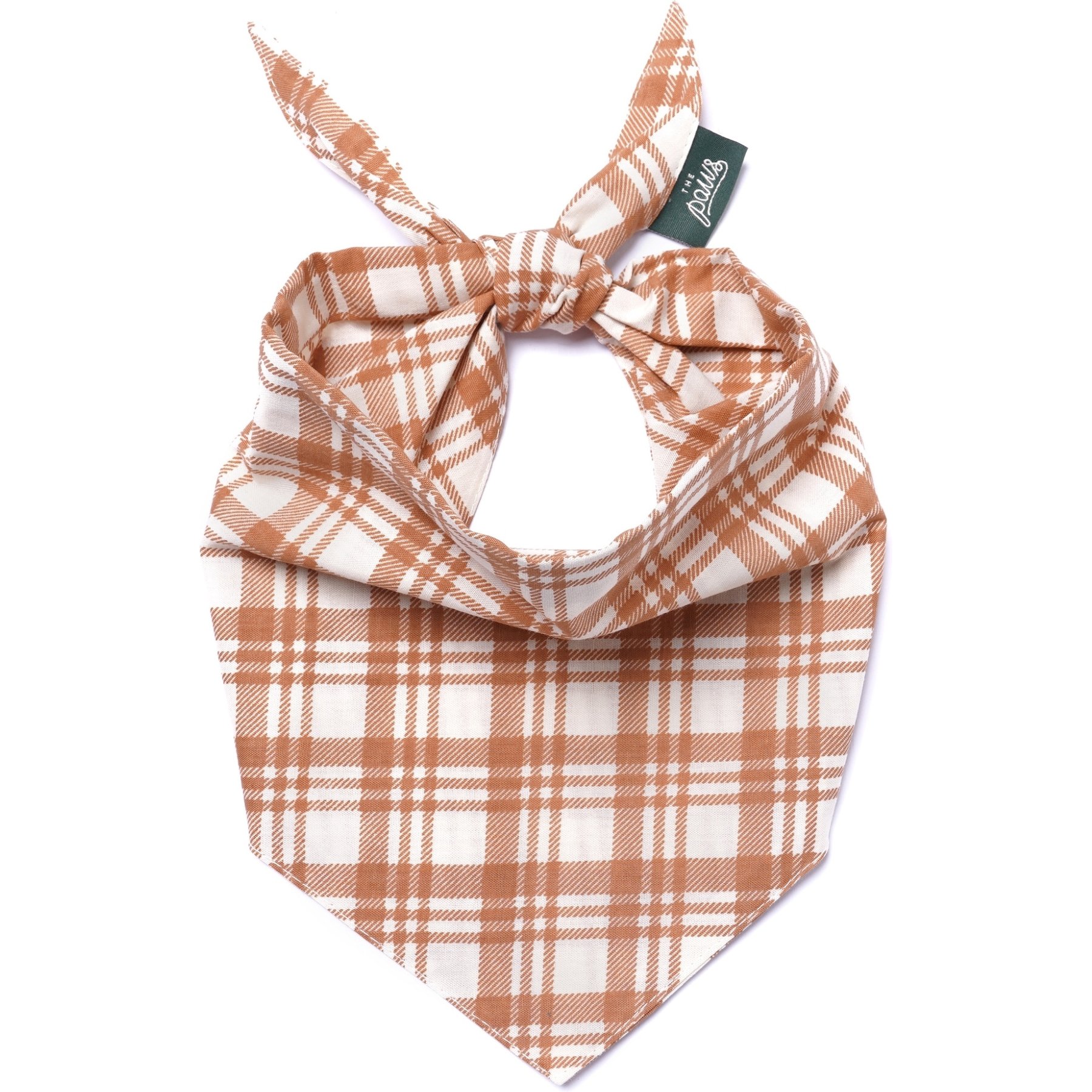 The Paws Ginger Dog & Cat Bandana, Orange, Medium