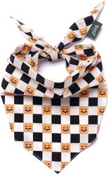 The Paws Trick or Treat Dog Bandana, Orange, Large
