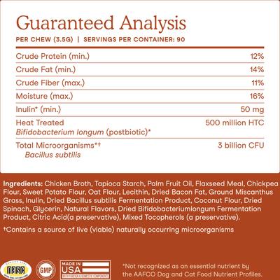 Show full view: Fera Pets Probiotic Soft Chew Supplement for Dogs, 30 count slide 6 of 12