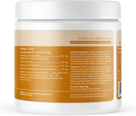 Show full view: Fera Pets Allergy & Immune Support Soft Chew Supplement for Dogs, 30 count slide 9 of 12