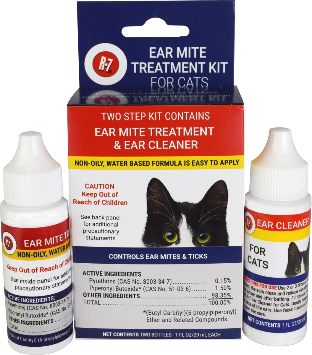 Miracle Care Ear Mite Kit for Cats, 1-fl oz