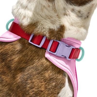 Show full view: Wild One Adjustable Cushioned Dog Harness, Bubblegum Pink, Large: 24 to 38-in chest slide 5 of 11